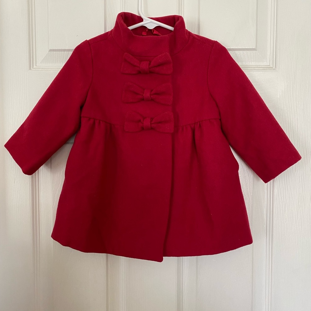 Worn Once! Baby Gap Red Wool Coat